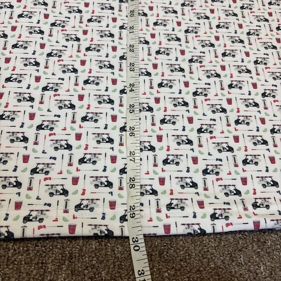 Rhoback Men’s Short Sleeve Performance Polo The Bev Cart White Men’s Size Large - Picture 2 of 7